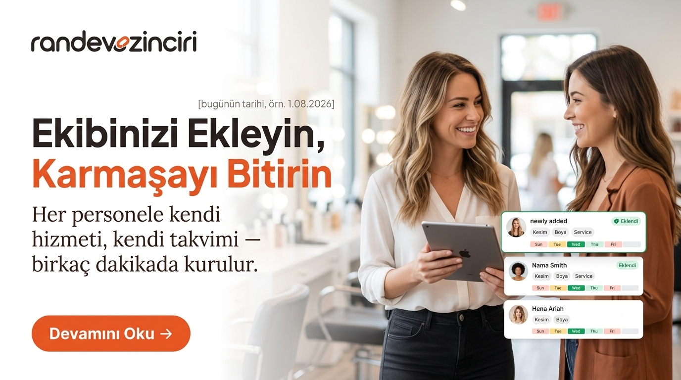 Personel Ekleyip Herkese Ayrı Takvim Nasıl Tanımlanır?